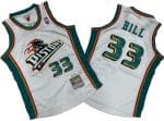 Detroit Pistons #33 Grant Hill White 1998 Throwback Swingman Jersey