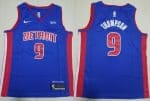 Detroit Pistons #9 Ausar Thompson Blue Icon Sponsor Swingman Jersey