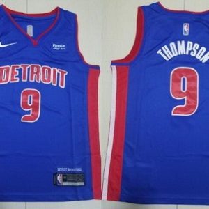 Detroit Pistons #9 Ausar Thompson Blue Icon Sponsor Swingman Jersey