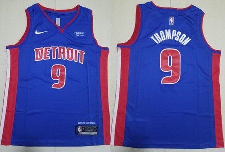 Detroit Pistons #9 Ausar Thompson Blue Icon Sponsor Swingman Jersey
