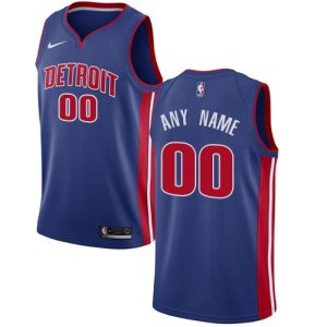 Detroit Pistons Customized Blue Icon Swingman Nike Jersey
