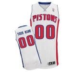 Detroit Pistons Customized White Swingman Adidas Jersey