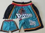 Detroit Pistons Green Just Don Shorts