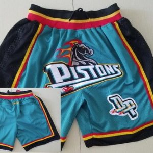 Detroit Pistons Green Just Don Shorts