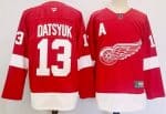 Detroit Red Wings #13 Pavel Datsyuk Red Authentic Jersey