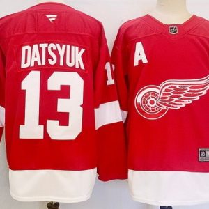 Detroit Red Wings #13 Pavel Datsyuk Red Authentic Jersey