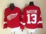 Detroit Red Wings #13 Pavel Datsyuk Red Throwback Jersey