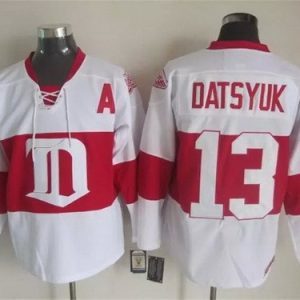 Detroit Red Wings #13 Pavel Datsyuk White Winter Classic Jersey