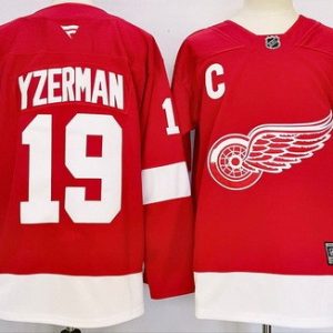 Detroit Red Wings #19 Steve Yzerman Red Authentic Jersey