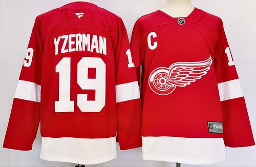 Detroit Red Wings #19 Steve Yzerman Red Authentic Jersey