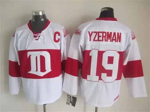 Detroit Red Wings #19 Steve Yzerman White Winter Classic Jersey