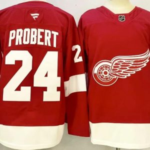 Detroit Red Wings #24 Bob Probert Red Authentic Jersey