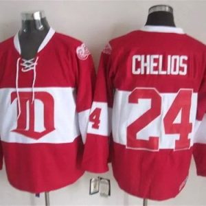 Detroit Red Wings #24 Chris Chelios Red Winter Classic Jersey