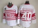 Detroit Red Wings #40 Henrik Zetterberg White 75th Retro Jersey