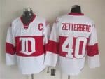 Detroit Red Wings #40 Henrik Zetterberg White Winter Classic Jersey