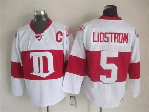 Detroit Red Wings #5 Nicklas Lidstrom White Winter Classic Jersey