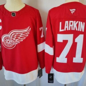Detroit Red Wings #71 Dylan Larkin Red Authentic Jersey