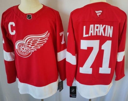 Detroit Red Wings #71 Dylan Larkin Red Authentic Jersey