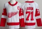 Detroit Red Wings #71 Dylan Larkin White Authentic Jersey