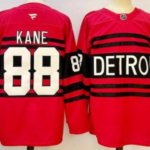 Detroit Red Wings #88 Patrick Kane Red Alternate Authentic Jersey