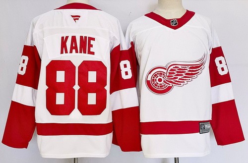 Detroit Red Wings #88 Patrick Kane White Authentic Jersey