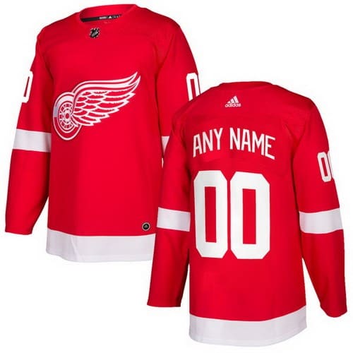 Detroit Red Wings Customized Red Authentic Jersey