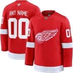Detroit Red Wings Customized Red Fanatics Authentic Jersey