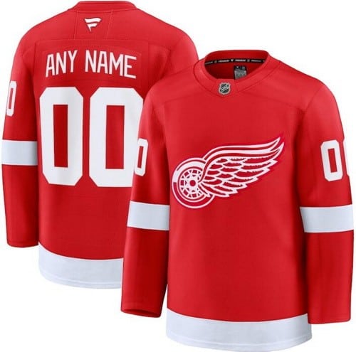 Detroit Red Wings Customized Red Fanatics Authentic Jersey