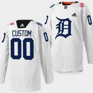 Detroit Red Wings Customized White 2023 Authentic Jersey