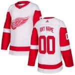 Detroit Red Wings Customized White Authentic Jersey