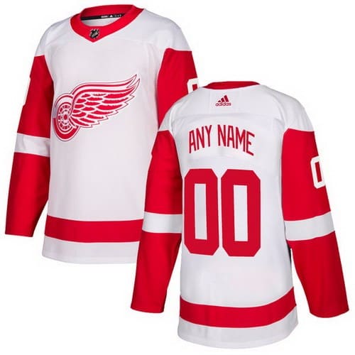 Detroit Red Wings Customized White Authentic Jersey