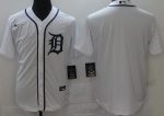 Detroit Tigers Blank White Cool Base Jersey