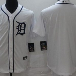 Detroit Tigers Blank White Cool Base Jersey