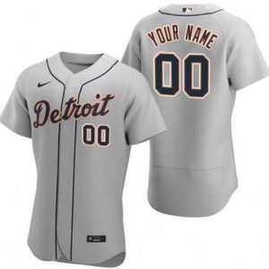 Detroit Tigers Customized Gray Authentic Jersey