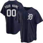 Detroit Tigers Customized Navy Alternate Cool Base Jersey