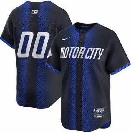 Detroit Tigers Customized Navy City Connect Limited Jersey