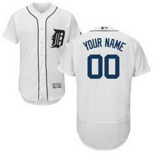 Detroit Tigers Customized White FlexBase Jersey
