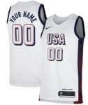 Dream 16 USA Custom White 2024 Heat Press Basketball Jersey