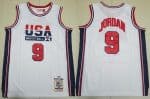 Dream 1 USA #9 Michael Jordan White 1992 Swingman Jersey