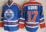 Edmonton Oilers #17 Jari Kurri Blue Throwback Jersey