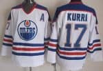 Edmonton Oilers #17 Jari Kurri White Throwback Jersey