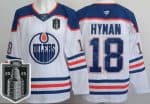Edmonton Oilers #18 Zach Hyman White 2025 Stanley Cup Final Authentic Jersey