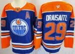 Edmonton Oilers #29 Leon Draisaitl Blue Authentic Jersey