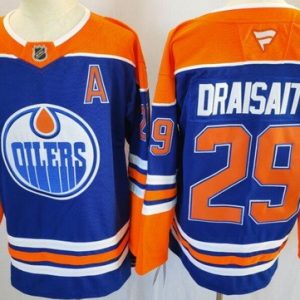 Edmonton Oilers #29 Leon Draisaitl Blue Authentic Jersey