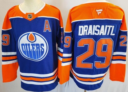 Edmonton Oilers #29 Leon Draisaitl Blue Authentic Jersey