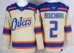 Edmonton Oilers #2 Evan Bouchard Cream Alternate Authentic Jersey