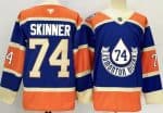 Edmonton Oilers #74 Stuart Skinner Blue Alternate Authentic Jersey