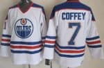 Edmonton Oilers #7 Paul Coffey White Throwback Jersey