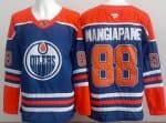 Edmonton Oilers #88 Andrew Mangiapane Blue Authentic Jersey