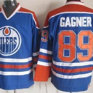 Edmonton Oilers #89 Sam Gagner Blue Throwback Jersey